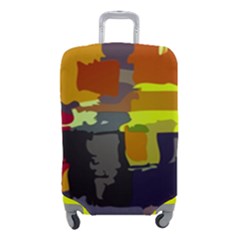 Abstract-vibrant-colour Luggage Cover (small) by Ket1n9