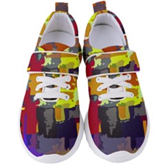 Abstract-vibrant-colour Women s Velcro Strap Shoes by Ket1n9