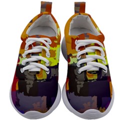 Abstract-vibrant-colour Kids Athletic Shoes by Ket1n9