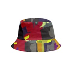 Abstract-vibrant-colour Inside Out Bucket Hat (kids) by Ket1n9