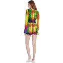 Abstract-vibrant-colour-botany Velvet Wrap Crop Top and Shorts Set View2