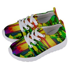 Abstract-vibrant-colour-botany Kids  Lightweight Sports Shoes by Ket1n9