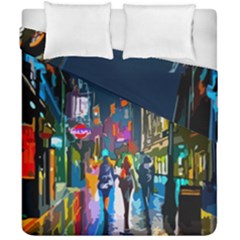 Abstract-vibrant-colour-cityscape Duvet Cover Double Side (california King Size) by Ket1n9