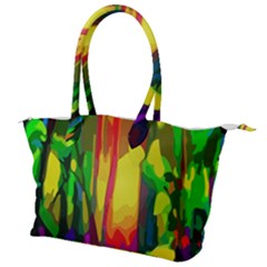 Abstract-vibrant-colour-botany Canvas Shoulder Bag by Ket1n9