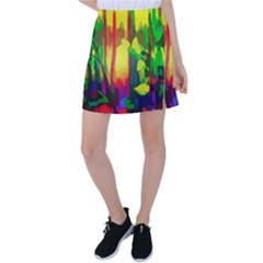 Abstract-vibrant-colour-botany Tennis Skirt by Ket1n9