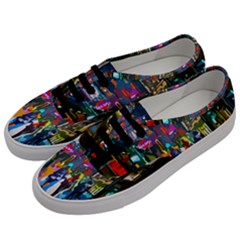 Abstract-vibrant-colour-cityscape Men s Classic Low Top Sneakers by Ket1n9