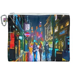 Abstract-vibrant-colour-cityscape Canvas Cosmetic Bag (xxl) by Ket1n9