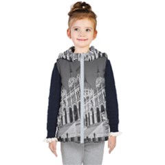 Architecture-parliament-landmark Kids  Hooded Puffer Vest by Ket1n9