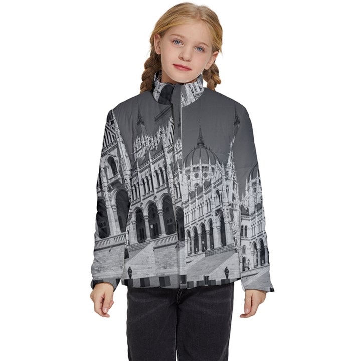 Architecture-parliament-landmark Kids  Puffer Bubble Jacket Coat