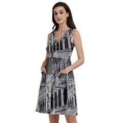 Architecture-parliament-landmark Sleeveless Dress With Pocket