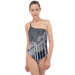 Architecture-parliament-landmark Classic One Shoulder Swimsuit by Ket1n9