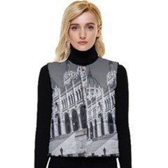 Architecture-parliament-landmark Women s Button Up Puffer Vest by Ket1n9