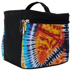 Tie Dye Peace Sign Make Up Travel Bag (big) by Ket1n9