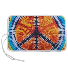 Tie Dye Peace Sign Pen Storage Case (l) by Ket1n9