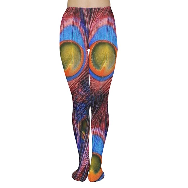 Pretty Peacock Feather Tights