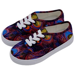 Pretty Peacock Feather Kids  Classic Low Top Sneakers by Ket1n9