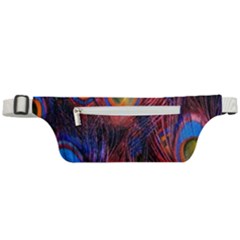 Pretty Peacock Feather Active Waist Bag by Ket1n9