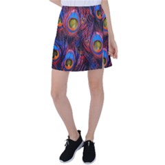 Pretty Peacock Feather Tennis Skirt by Ket1n9