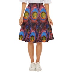 Pretty Peacock Feather Classic Short Skirt by Ket1n9