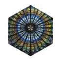 Stained Glass Rose Window In France s Strasbourg Cathedral Wooden Puzzle Hexagon View1