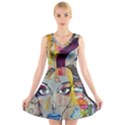 Graffiti-mural-street-art-painting V-Neck Sleeveless Dress View1