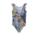 Graffiti-mural-street-art-painting Kids  Frill Swimsuit View2