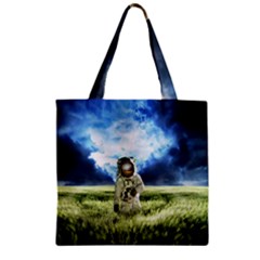 Astronaut Zipper Grocery Tote Bag by Ket1n9