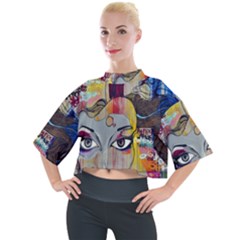 Graffiti-mural-street-art-painting Mock Neck T-shirt by Ket1n9