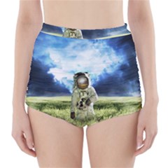 Astronaut High-waisted Bikini Bottoms by Ket1n9