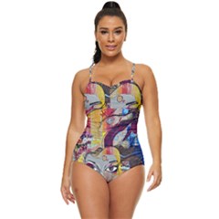 Graffiti-mural-street-art-painting Retro Full Coverage Swimsuit by Ket1n9