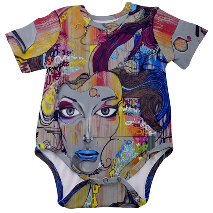 Graffiti-mural-street-art-painting Baby Short Sleeve Bodysuit