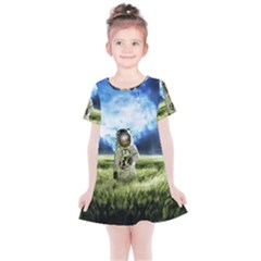 Astronaut Kids  Simple Cotton Dress by Ket1n9