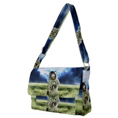 Astronaut Full Print Messenger Bag (m) by Ket1n9