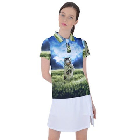 Astronaut Women s Polo T-shirt by Ket1n9