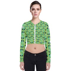 Alien Pattern- Long Sleeve Zip Up Bomber Jacket by Ket1n9