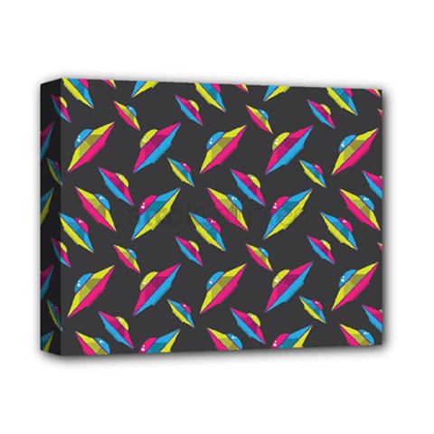 Alien Patterns Vector Graphic Deluxe Canvas 14  X 11  (stretched) by Ket1n9