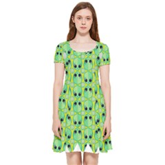 Alien Pattern- Inside Out Cap Sleeve Dress by Ket1n9