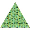 Alien Pattern- Wooden Puzzle Triangle View1