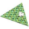 Alien Pattern- Wooden Puzzle Triangle View2