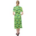 Alien Pattern- Keyhole Neckline Chiffon Dress View2