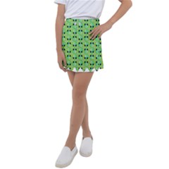 Alien Pattern- Kids  Tennis Skirt by Ket1n9