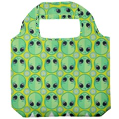 Alien Pattern- Foldable Grocery Recycle Bag by Ket1n9