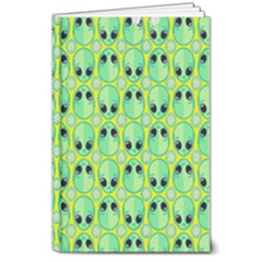 Alien Pattern- 8  X 10  Hardcover Notebook