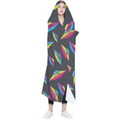 Alien Patterns Vector Graphic Wearable Blanket by Ket1n9