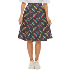 Alien Patterns Vector Graphic Classic Short Skirt by Ket1n9