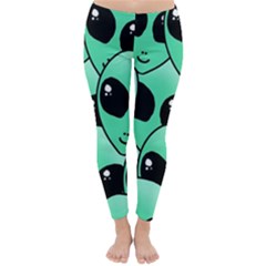 Art Alien Pattern Classic Winter Leggings by Ket1n9