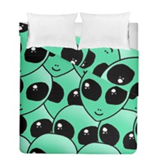 Art Alien Pattern Duvet Cover Double Side (full/ Double Size) by Ket1n9