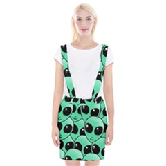 Art Alien Pattern Braces Suspender Skirt by Ket1n9