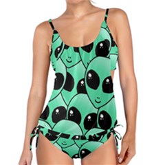 Art Alien Pattern Tankini Set by Ket1n9