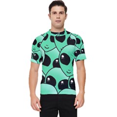 Art Alien Pattern Men s Short Sleeve Rash Guard by Ket1n9